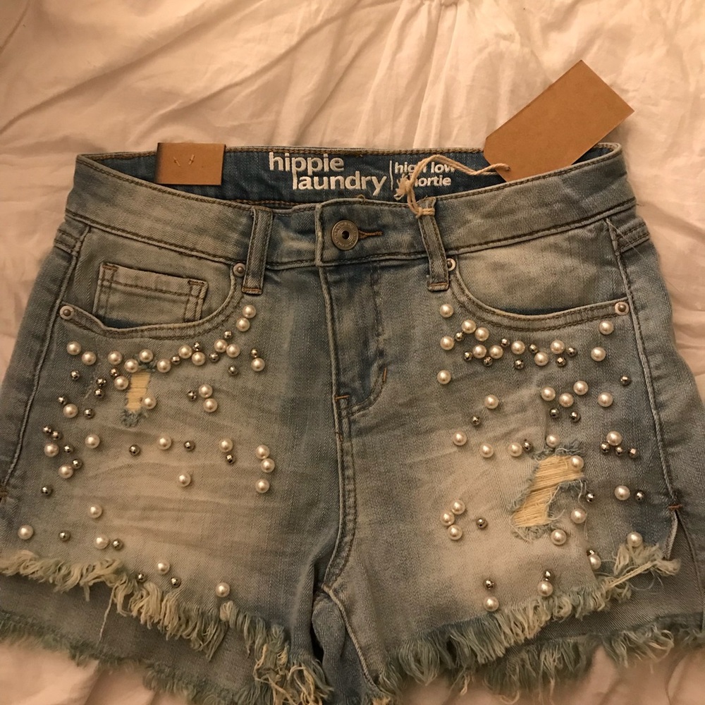 hippy laundry jean shorts